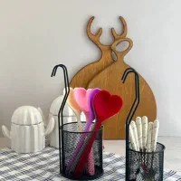 جاقاشقی فلزی دسته چوبی|آب‌چکان و نظم‌دهنده ظروف|مشهد, هنرور|دیوار