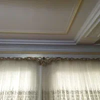 پرده پذیرائی به همراه کتیبه|پرده، رانر، رومیزی|رشت, انصاری|دیوار