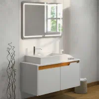 آینه لمسی باکس روشویی کابینتی