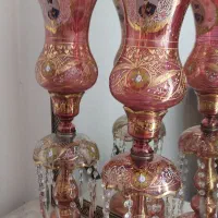 لوستر لاله عباسی آنتیک به همراه دیوارکوب|لوستر و چراغ آویز|تهران, نارمک|دیوار