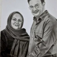 طراحی چهرهبا تکنیک سیاه قلم هایپررئال|تابلو، نقاشی، عکس|اندیشه, اندیشه فاز ۱|دیوار