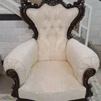 مبلمان سلطنتی تمام چوب7نفره نونوباکاورمناسب جهیزیه|مبلمان خانگی و میز عسلی|قم, زنبیل آباد|دیوار