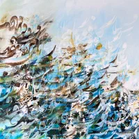 آموزش نقاشیخط-کالیگرافی-آبستره