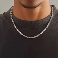 زنجیر نقره ای طنابی|جواهرات|مشهد, عسگریه|دیوار