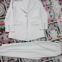 ست کت و شلوار  کرپ مازراتی