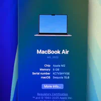 MacBook Air M2 8/256|رایانه همراه|مشهد, الهیه|دیوار