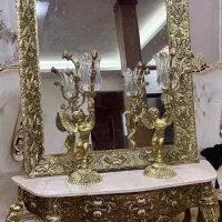 آینه شمعدان برنز