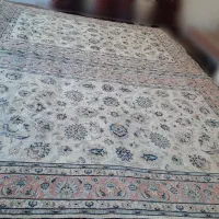 یک جفت فرش۶متری دستبافت رج۴۰ زمینه کرم