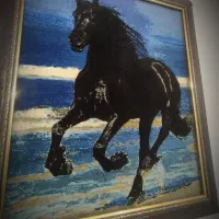 تابلو فرش دستبافت منحصر به فرد|تابلو فرش|بهشهر, |دیوار