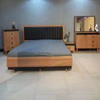 تختخواب دونفره/سرویس خواب چرم کلاسیک /آماده تحویل