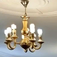 لوستر برنجی 2عدد