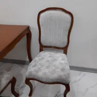 نهار خوری مدل کلاسیک فرانسوی ۴ نفره|میز و صندلی غذاخوری|رباط‌کریم, رباط‌کریم|دیوار