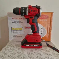 دریل شارژی 21 ولت ادون ادن 2 باطری (چکشی) بالوازم|ماشین‌آلات صنعتی|مشهد, کوشش|دیوار