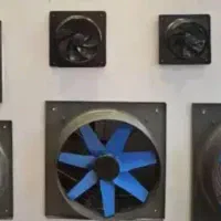 یک جفت کبوتر معاوظه با فن هواکش بزرگ