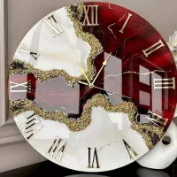 ساعت دیواری تابلو جلومبلی سینی