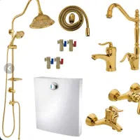 شیرآلات ۱۱تیکه طلایی شیپوری ایمانی(به قیمت ۱۴۰۴)