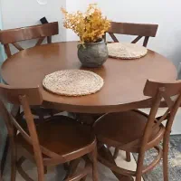 میز و صندلی غذاخوری ۴ نفره تمام چوب