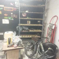 قفسه چوب وفلزومیزوصندلی