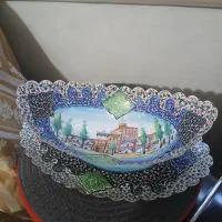 ظرف میوه خوری و آجیل خوری مینا کاری قدیمی