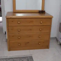 تخت دو نفر چوب با تشک طبی فنری کاملا سالم|تخت و سرویس خواب|ملارد, |دیوار