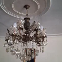 3عددلوستر5شاخه برنز اصل کاملاسالم وتمیز