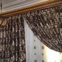 پرده همراه با لوستر