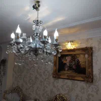 سه عدد لوستر (چهار شاخه ) (سه شاخه ) و سه لامپه