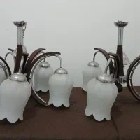 لوستر چوبی پنج شعله و سه شعله