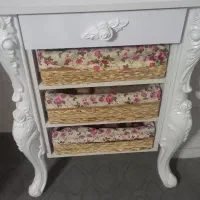 میز ناهاخوری دو نفره و جای سیب و پیازی چوبی