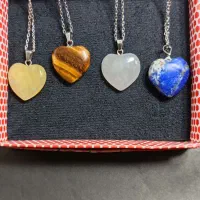 گردنبندسنگ قلبی ومنشوری،حلقه های عقیق