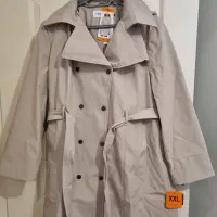 بارانی رنگ کرم برند کلوین کلین CK سایز XXL