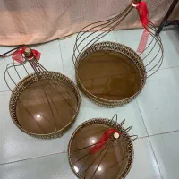 سینی حلقه و استند مجلسی|صنایع دستی و سایر لوازم تزئینی|آستارا, |دیوار