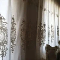 پرده پذیرایی وآشپزخانه