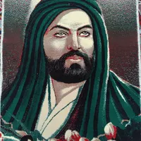 قالیچه عکس حضرت علی(ع)|تابلو فرش|بندر دیر, |دیوار
