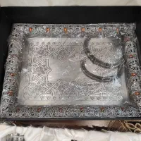 سرویس کامل چای خوری پیوتر نگین عقیق|ظروف سرو و پذیرایی|رشت, معلم|دیوار