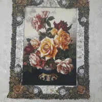 تابلو فرش گل رز