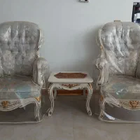 مبل کلاسیک 9 نفره به همراه میز نهار خوری 6 نفره|مبلمان خانگی و میز عسلی|پاکدشت, پارچین|دیوار
