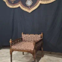 صندلی چوبی با تشک (نو)