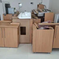 فروش کابینتmdf+هود+سینک+شیر اهرمی+روشویی