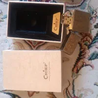 فندک طلایی جعبه ای