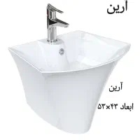 روشویی بدون پایه دیواری چینی کُرد|لوازم سرویس بهداشتی|یزد, |دیوار