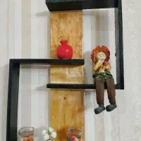 شلف دیواری چوبی