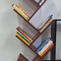 فروش کتابخانه طرح درختی MDF|کتابخانه، شلف، قفسه‌های دیواری|بانه, |دیوار