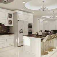 کابینت نیوکلاسیک دکور ممبران کمد دیواری تی وی وال|خدمات پیشه و مهارت|رامسر, |دیوار