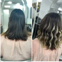 اکستنشن موی طبیعی با دستگاه لیزری و چسب‌گیاهی