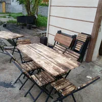 صندلی ، میز کمجا نرده ای ۶۸۲ a (چوب فلز)|میز و صندلی غذاخوری|رشت, حومه رشت|دیوار