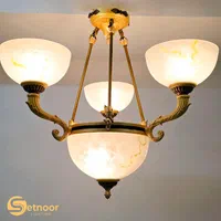 ۱ جفت لوستر ۳ شاخه مجلل و ممتاز Setnoor ( دو عدد)