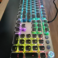 کیبورد مکانیکال Aura f2088 آلمینیومی نو