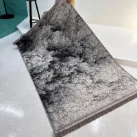 فرش کلاسیک ترنج مشکی طلایی