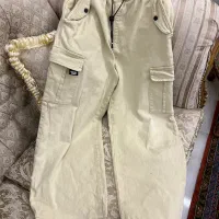شلوار بچگانه کتان کارگو